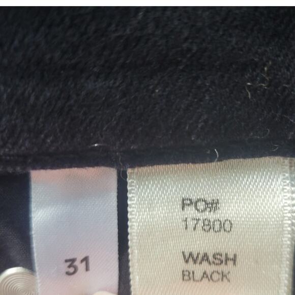 Reformation Emma Wide Leg Black Jeans Raw Hem Size 31 - Picture 4 of 10